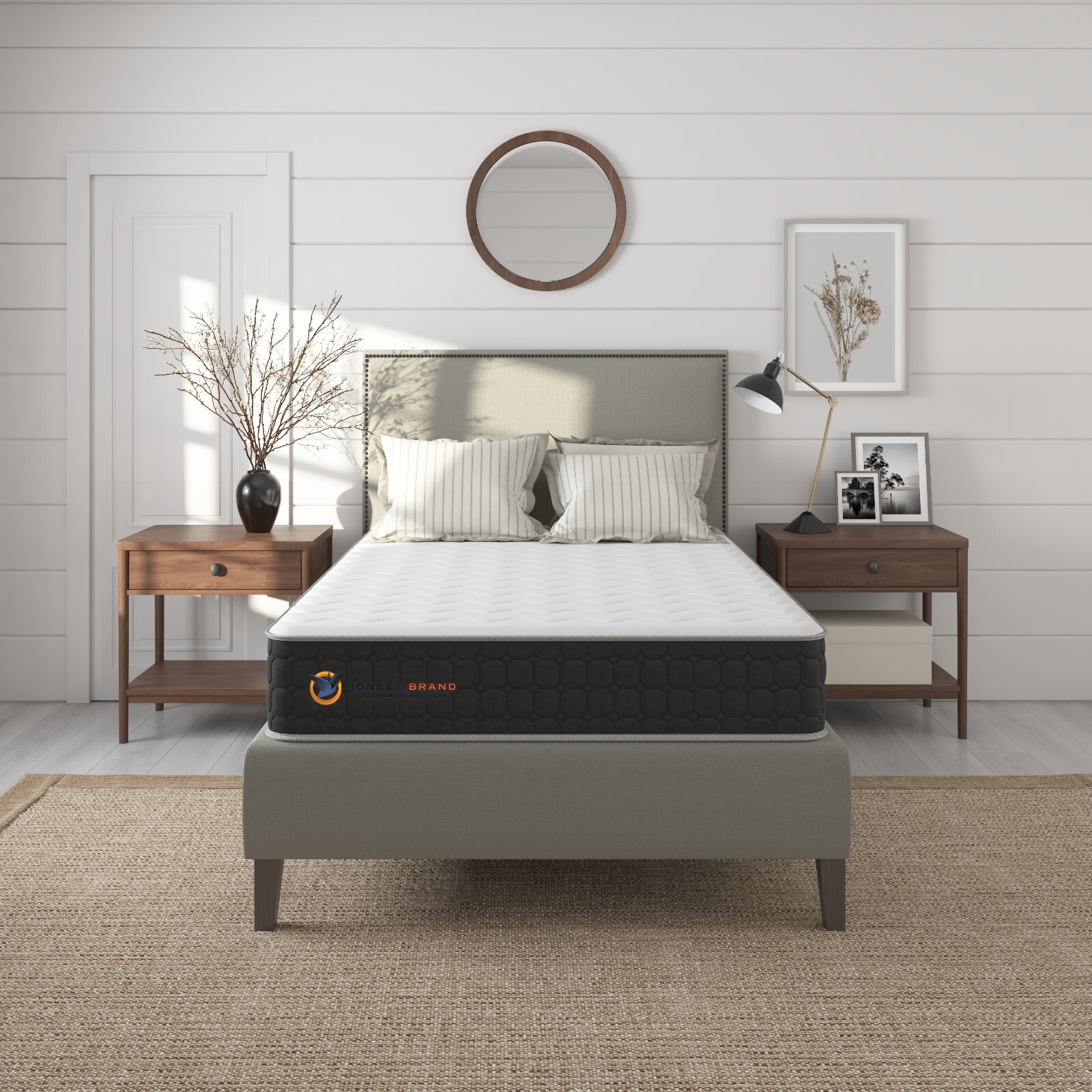 Honest Brand 8″ Tight Top Innerspring Mattress In A Box, Full Size