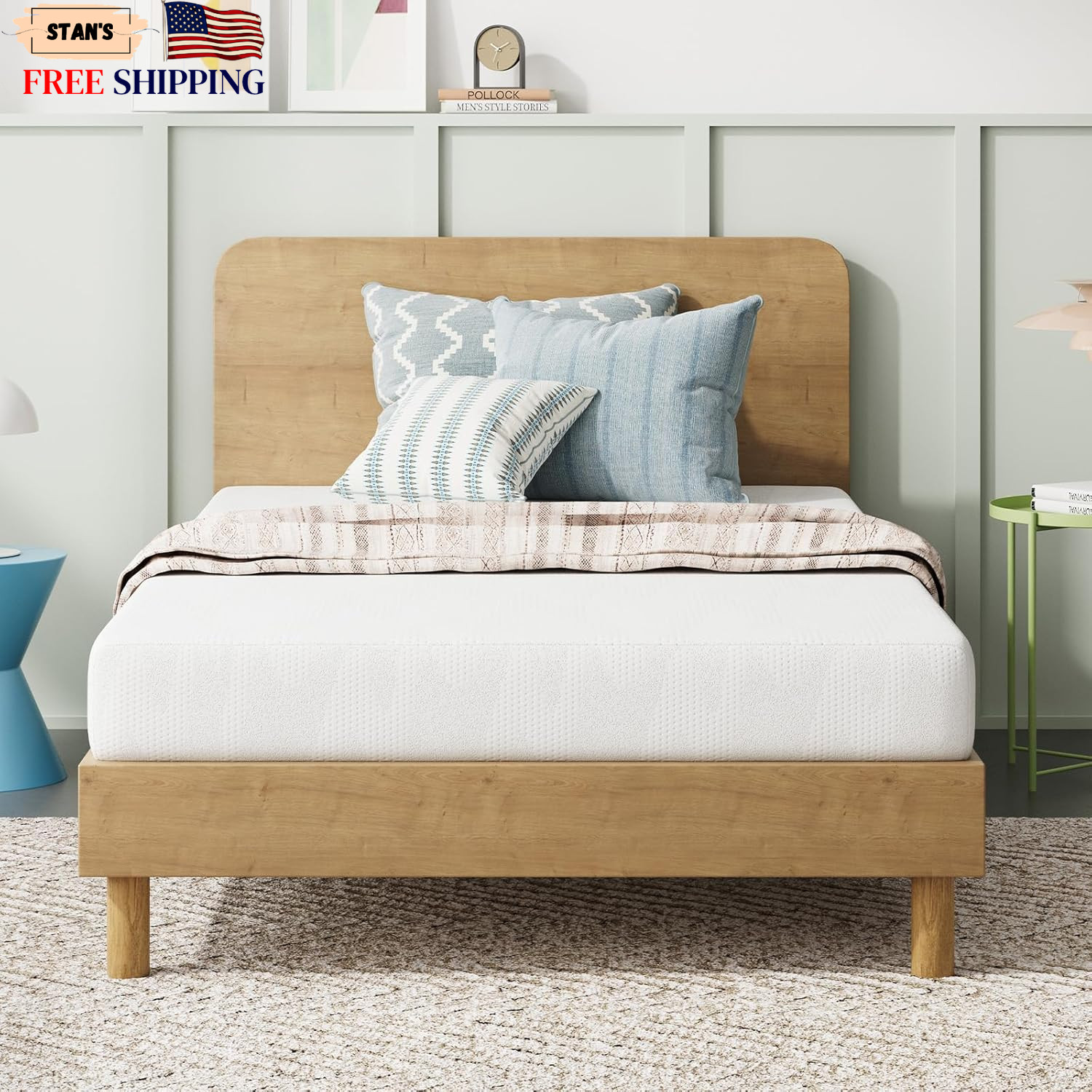 Twin Mattress 6 Inch Twin Bed Mattress for Kids Gel Memory Foam Mattresses …..