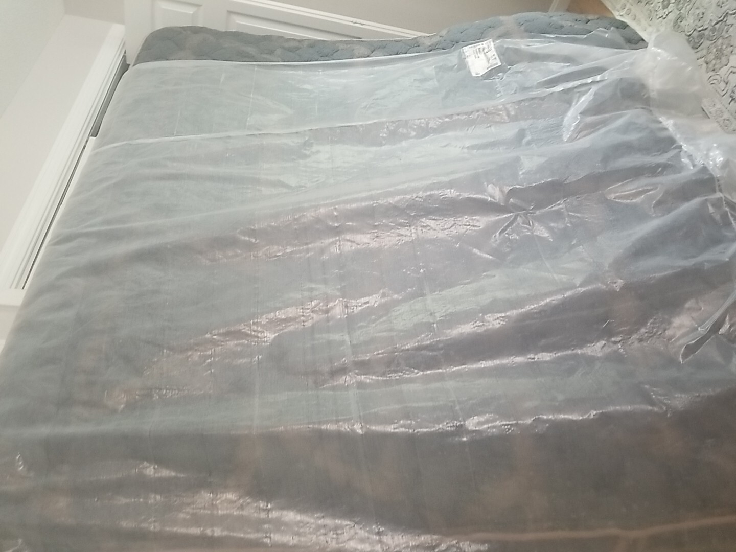 King Size Copper Radiance XFM Came In Plastic Wrap-Black With Gold Patterns