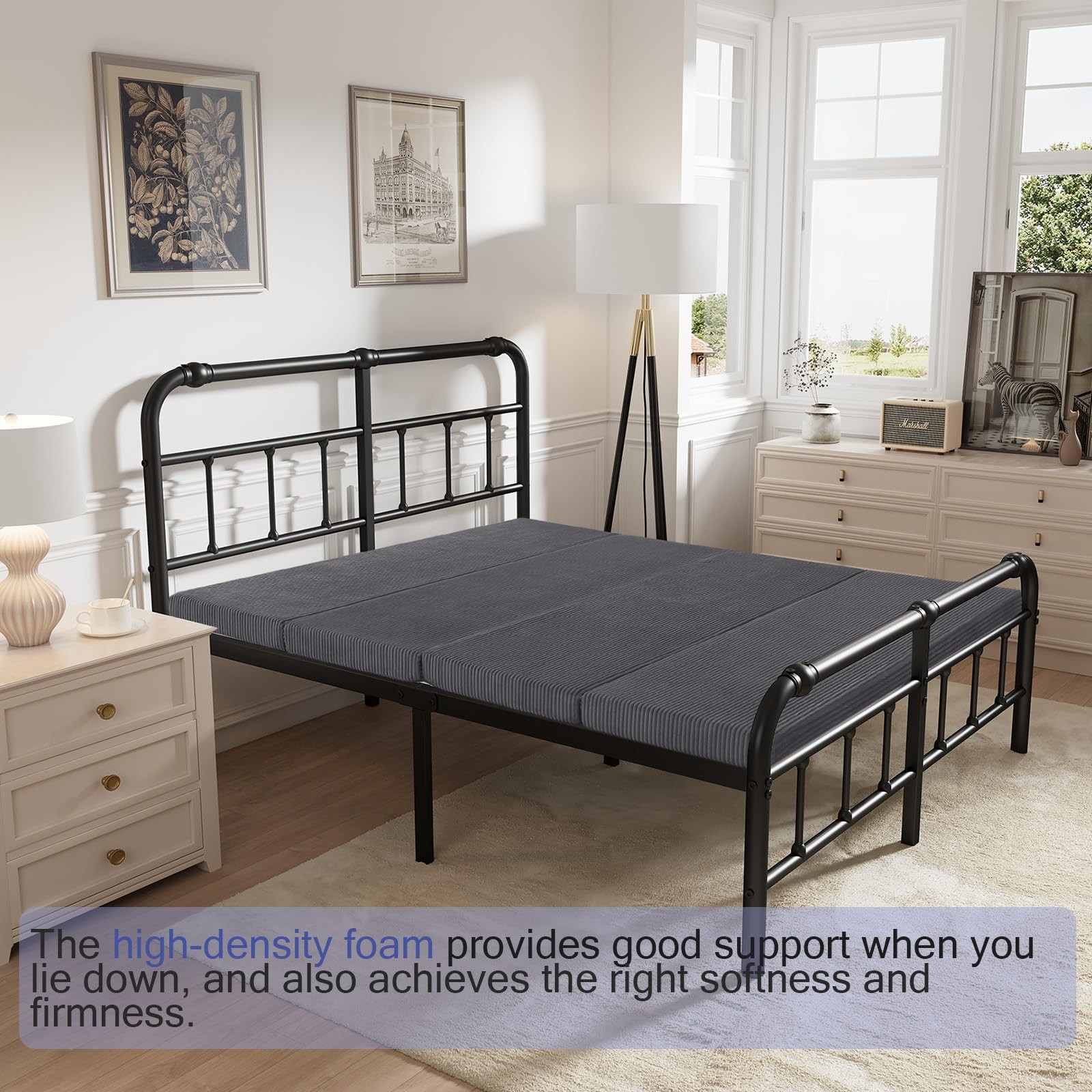 Folding Foam Futon Mattress Full, Foldable Japanese Floor Mattress, Sleeping …