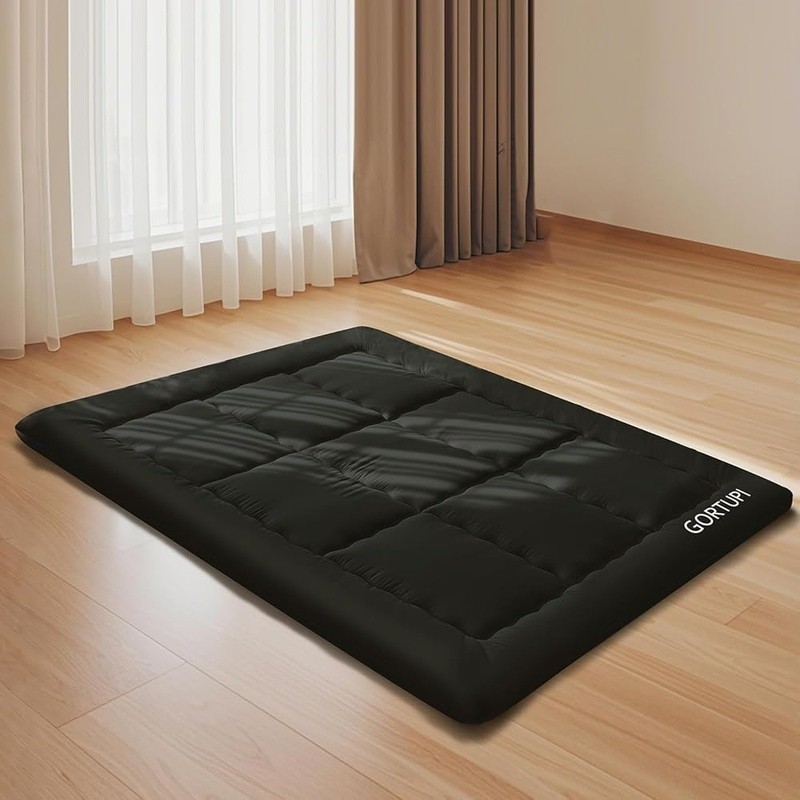 Floor Mattress Futon Mattress 3″ Black Thicken Foldable Tatami Mat Sleeping Pad