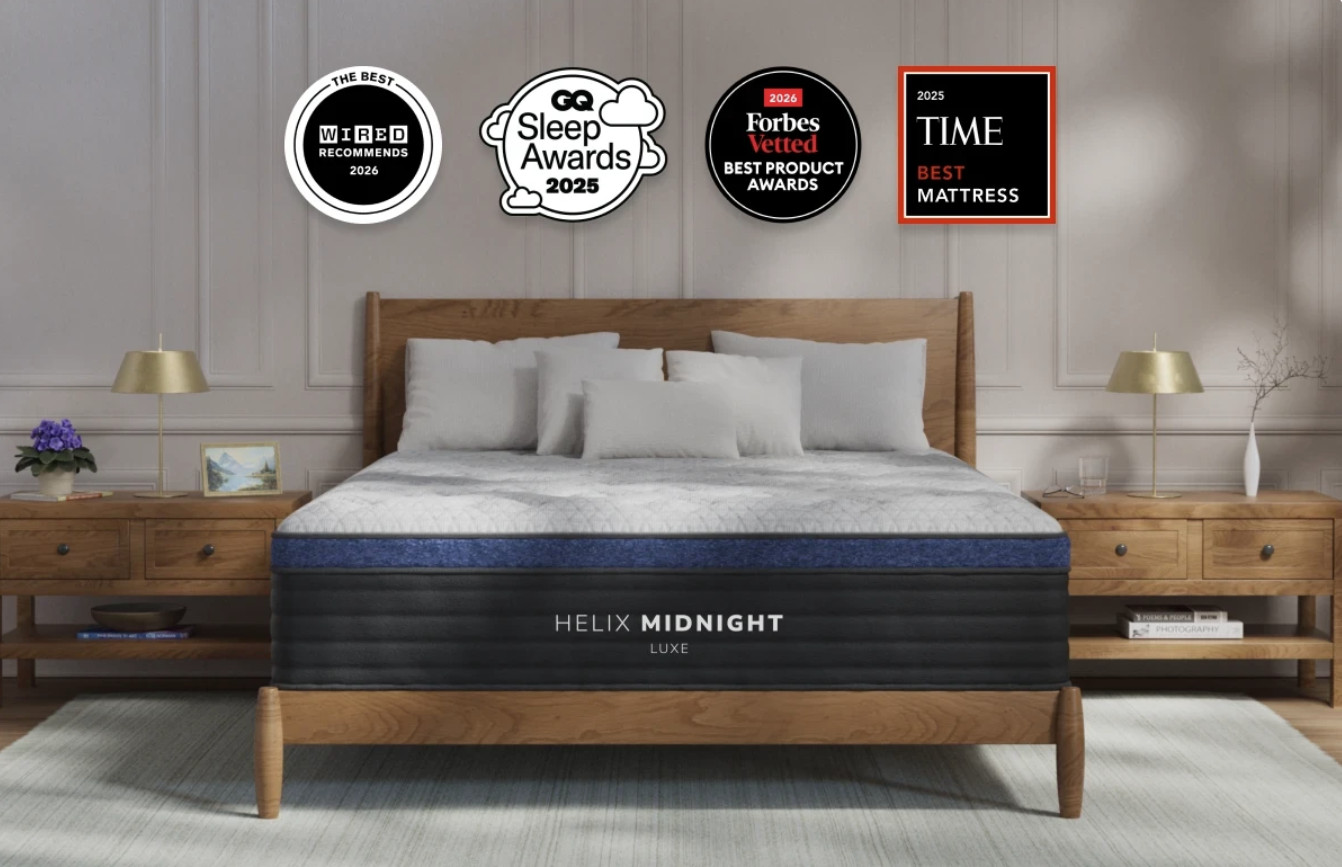 Helix Midnight Luxe Mattress Queen – BRAND NEW – FACTORY SEALED AND BOXED