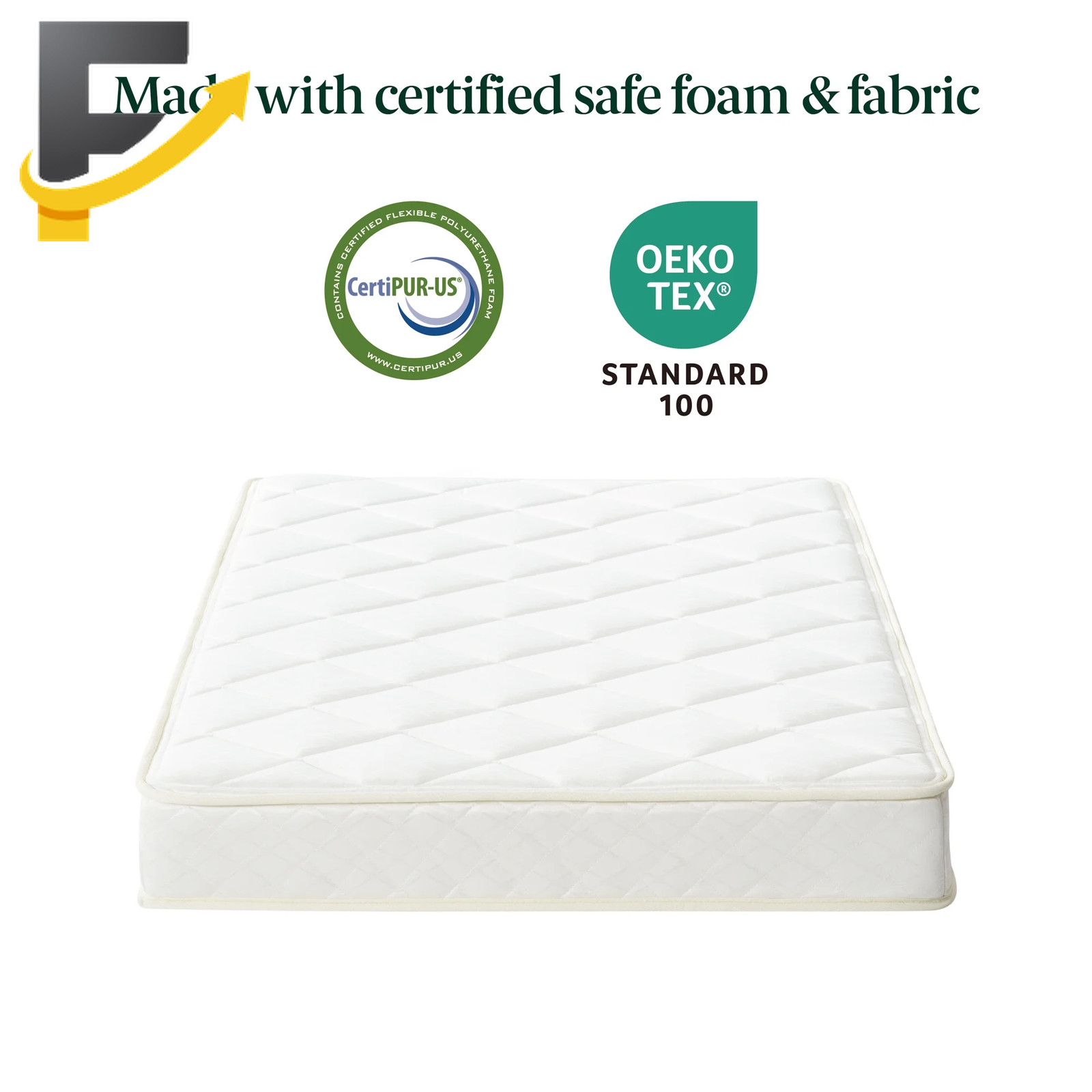 Slumber 1 by 6″ Comfort plus Innerspring Mattress Twin