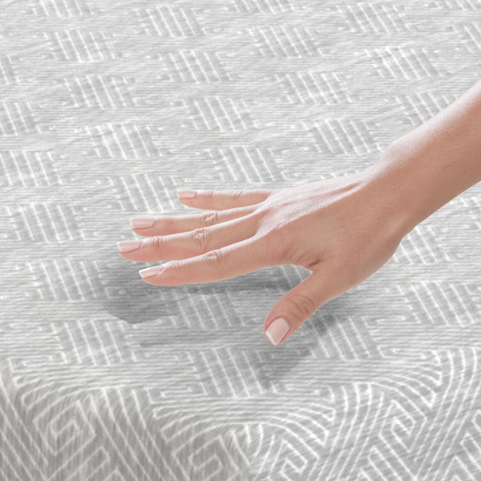 Heather Grey Gel Memory Foam Mattress, CertiPUR-US and Oeko-TEX Certifed Bed-…