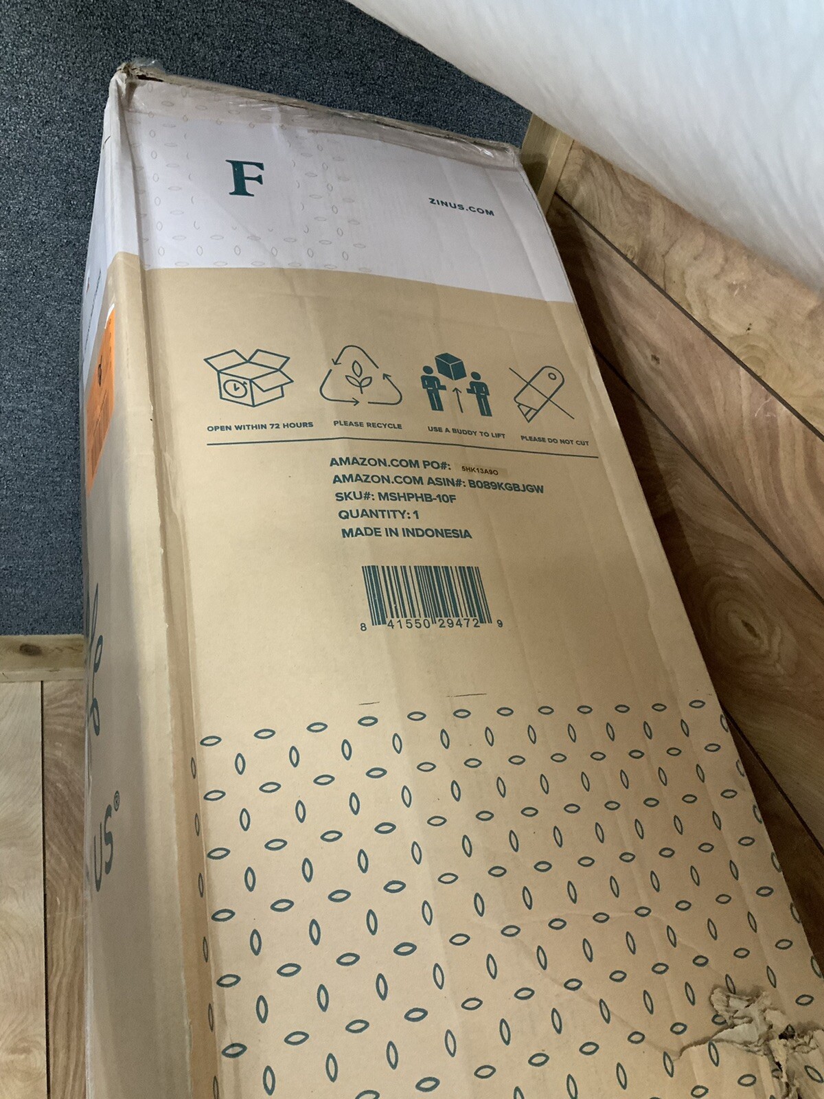 Zinus 10” adaptive cooling copper mattress Full