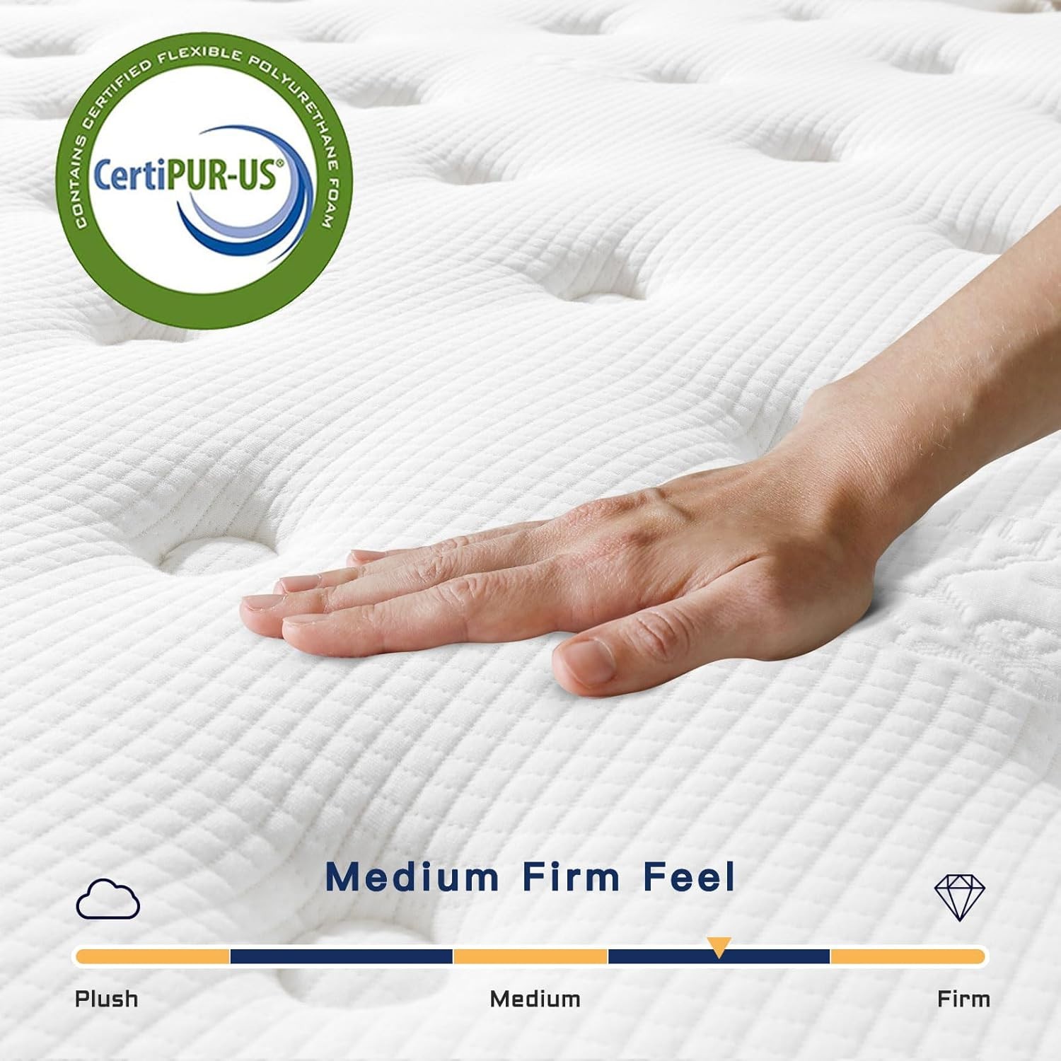 Vesgantti Queen Mattress 12 Inch Innerspring Multilayer Hybrid Queen Mattress –