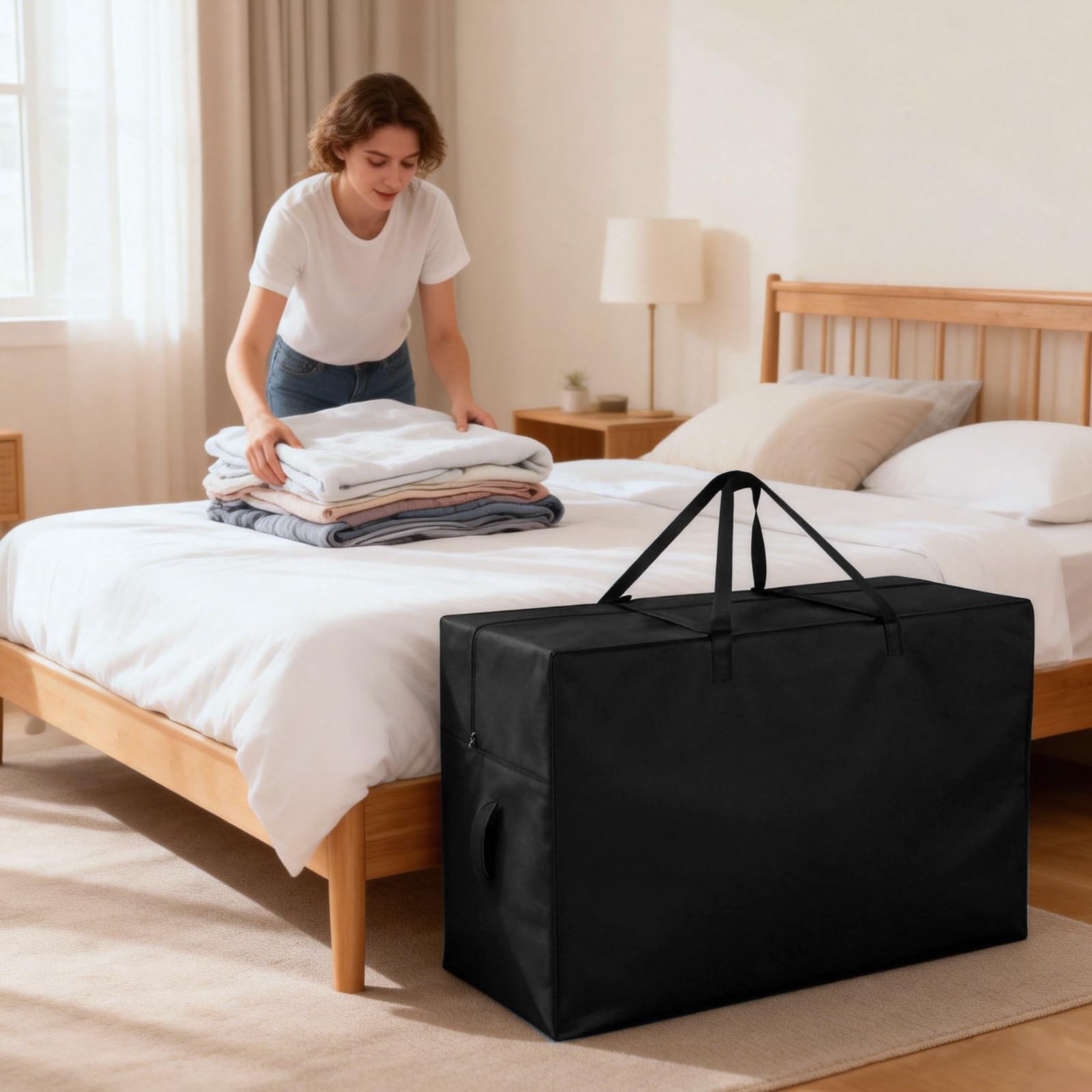 Folding Mattress Storage Bag Full 6 Inch, Carrying Case for Trifold Mattress,…