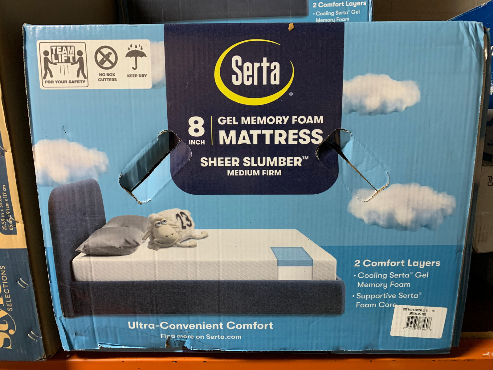 Serta Sheer Slumber 8-in Full Memory Foam Mattress in a Box