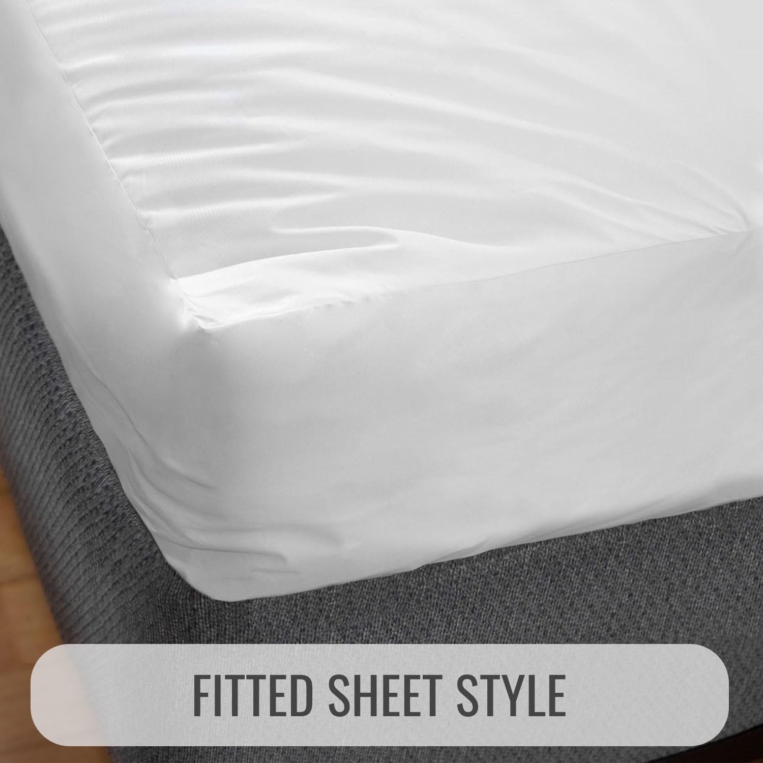 DMI Waterproof Mattress Protector, Pad/Cover, Bed Pad Queen, White