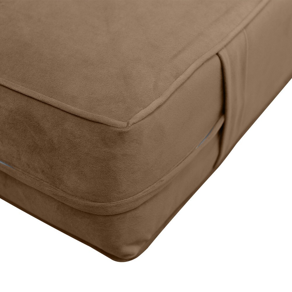 Same Pipe 6″ Twin-XL 80x39x6 Velvet Indoor Daybed Mattress |COVER ONLY|-AD308