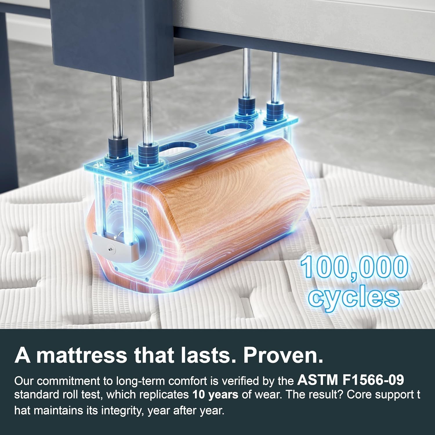 California King 14″ Hybrid Mattress – Medium Firm, 120-Night Trial, CertiPUR-US