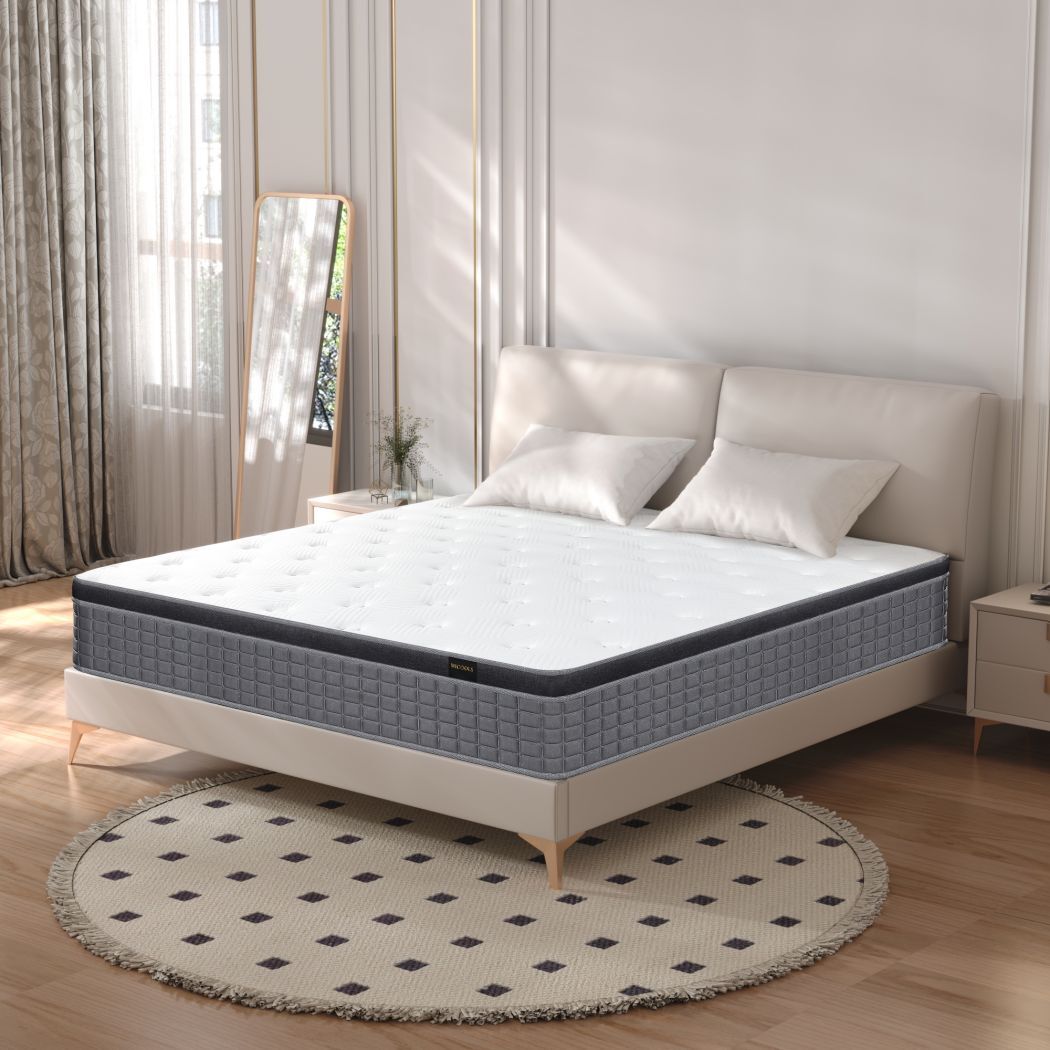 12″ 14″ Mattress in A Box Pocket Spring Memory Foam Twin Full Queen King Size