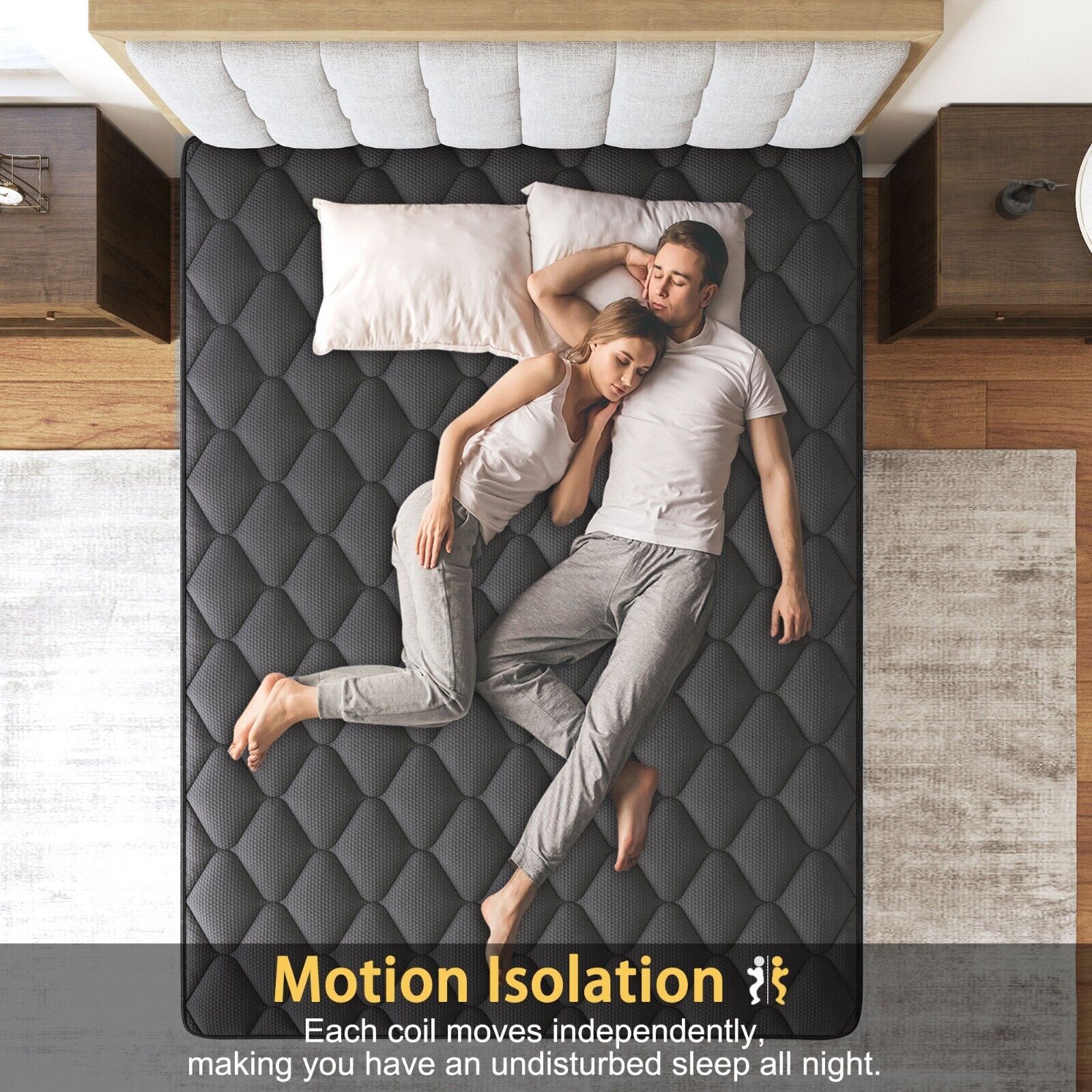 10Inch Hybrid Bed Mattress Twin Full Queen King Gel Memory Foam Innerspring