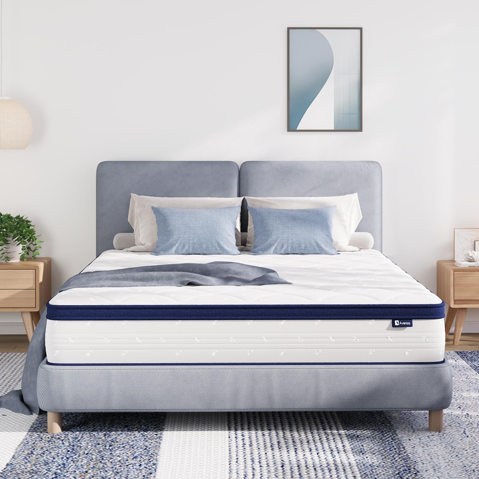 10 Inch Full Size Mattress, Full Mattresses in a for Pain & Motion Isolation,…
