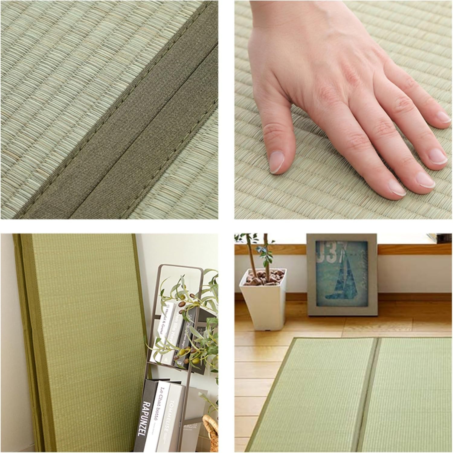 Traditional Japanese Tatami Mat, Natural Grass – 39″x78″