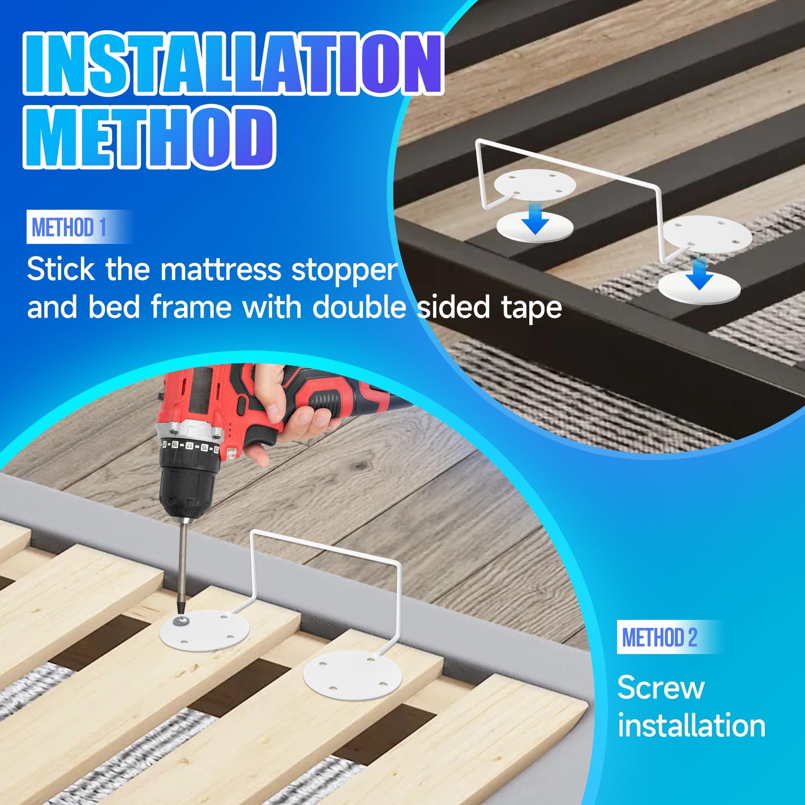 Mattress Retainer Bar For Adjustable Bed Keep Mattress Stopper From Sliding W…