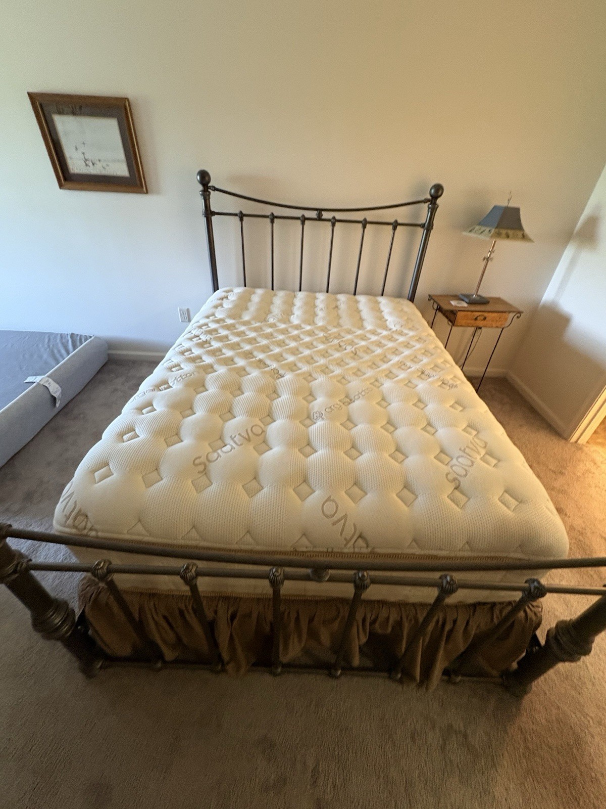 Saavta Rx Queen Mattress, Medium Firm, White Organic Cotton Cover