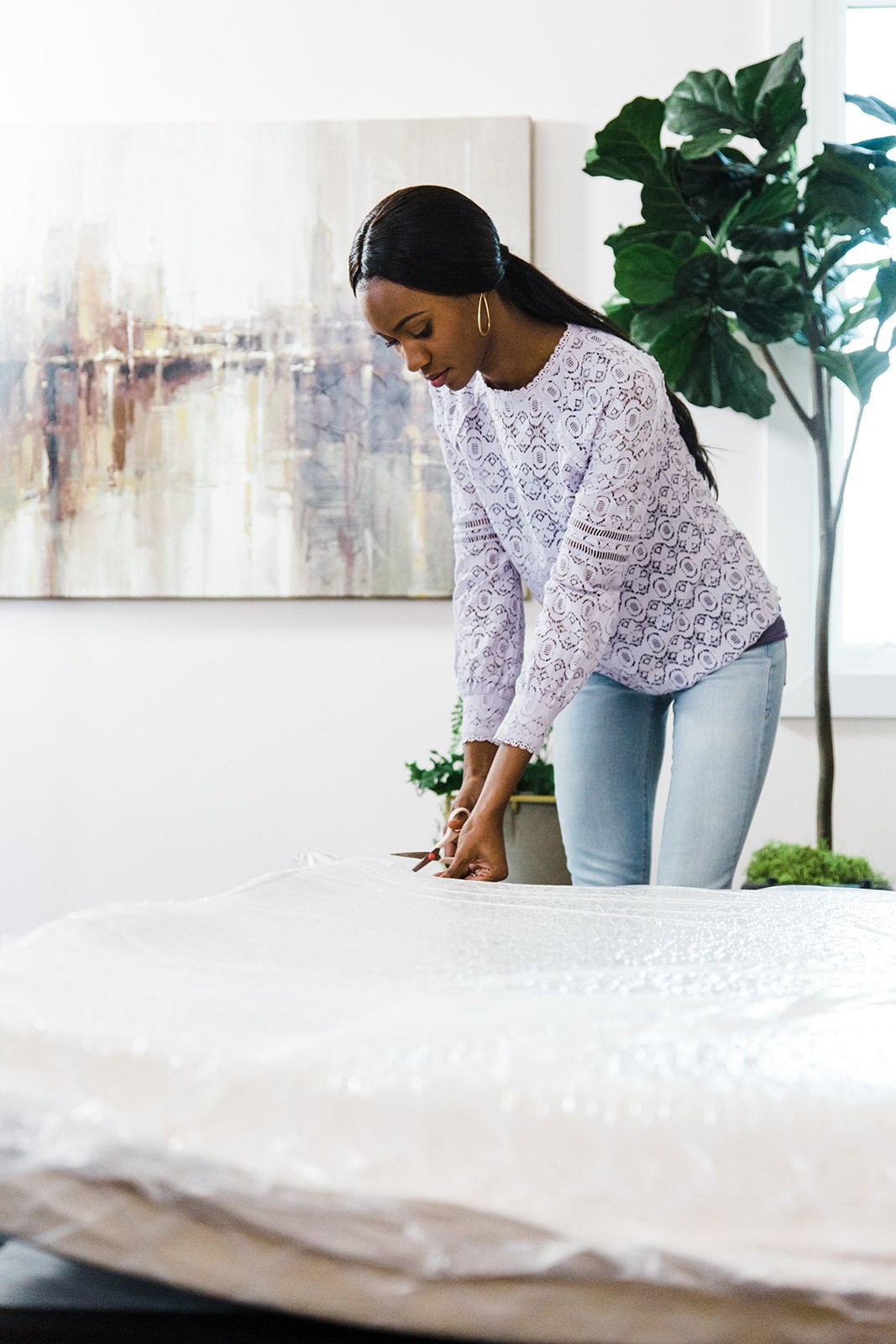 Mattress Full Size 8 Inch Gel Memory Foam Medium Firm Chime White M72621 Design