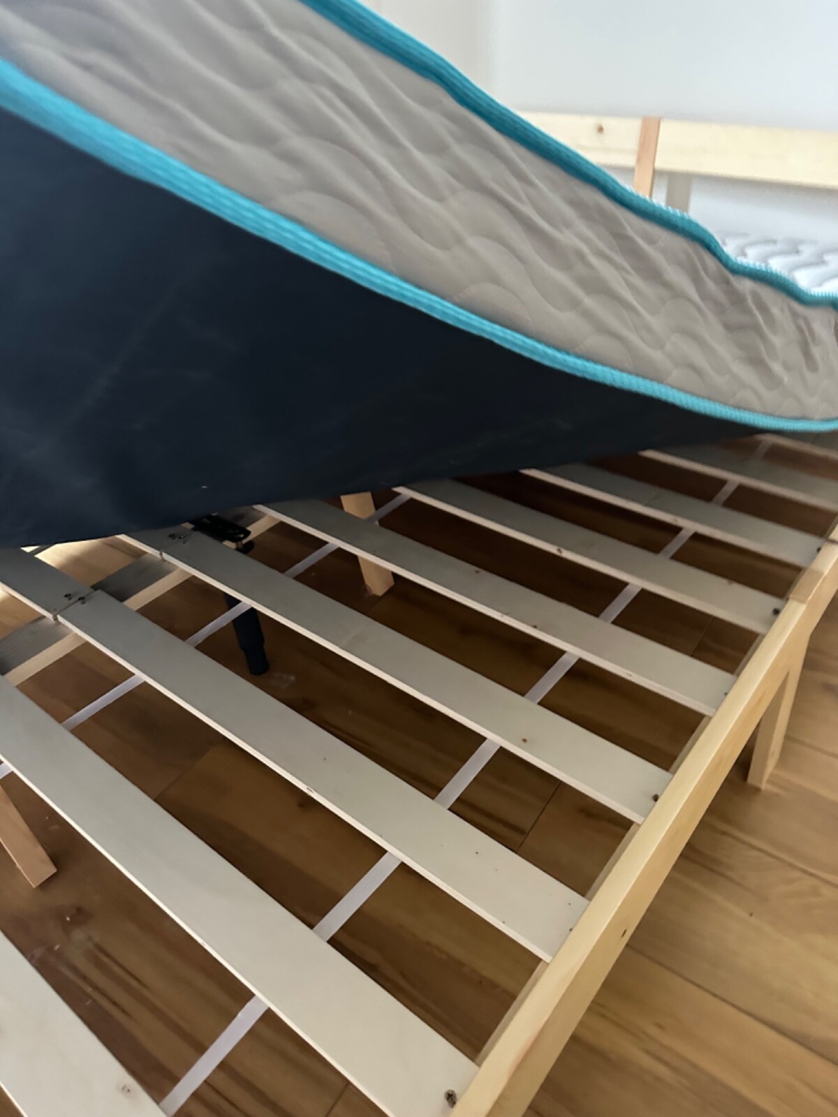 linenspa double size firm mattress with free bed frame