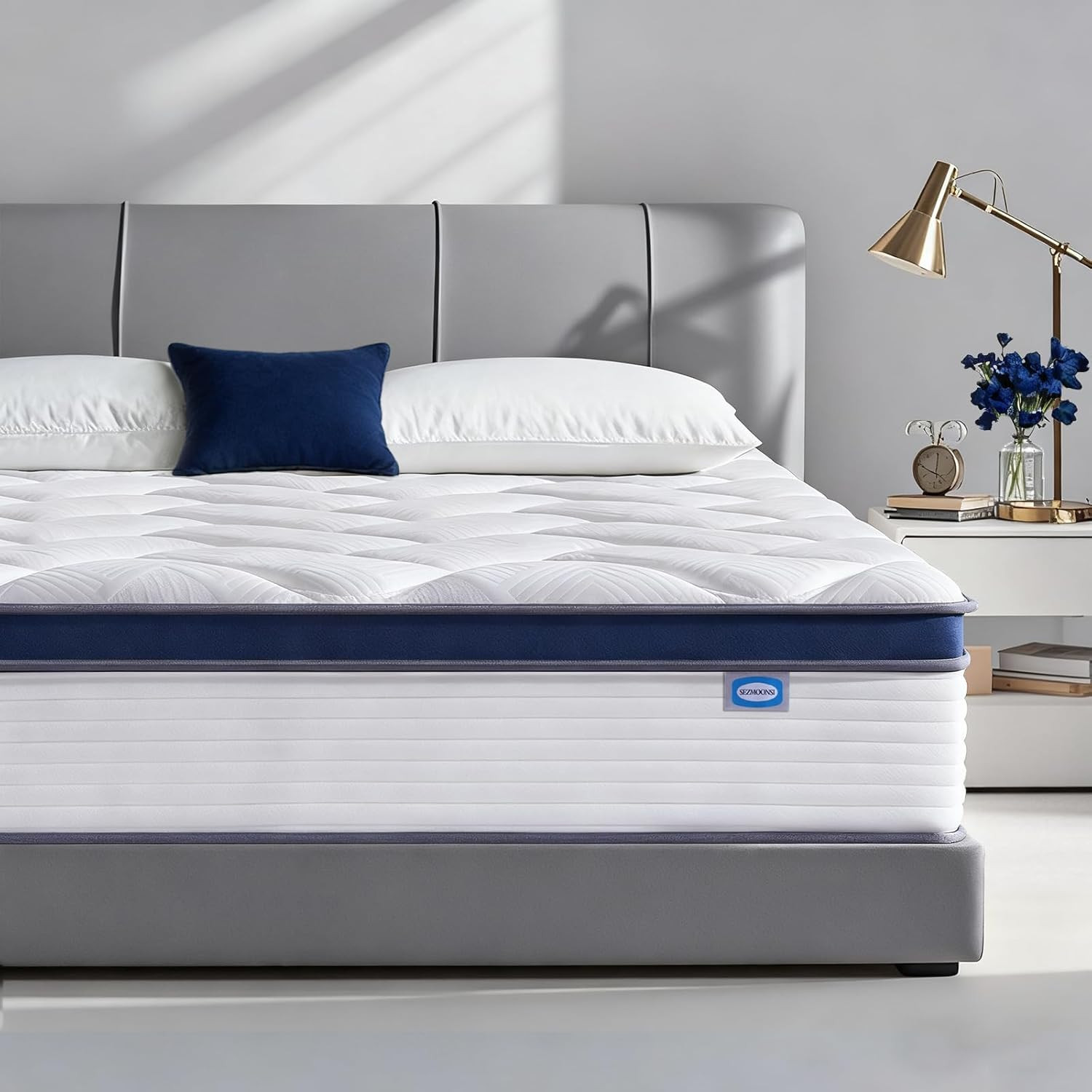 14″ Hybrid Queen Mattress, Memory Foam & Pocket Springs, Medium Firm, CertiPUR-U