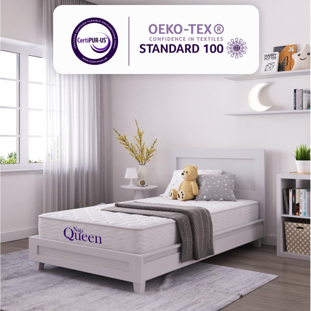 8″ Elsa Twin Mattress – Innerspring & Foam, CertiPUR-US, Fiberglass Free