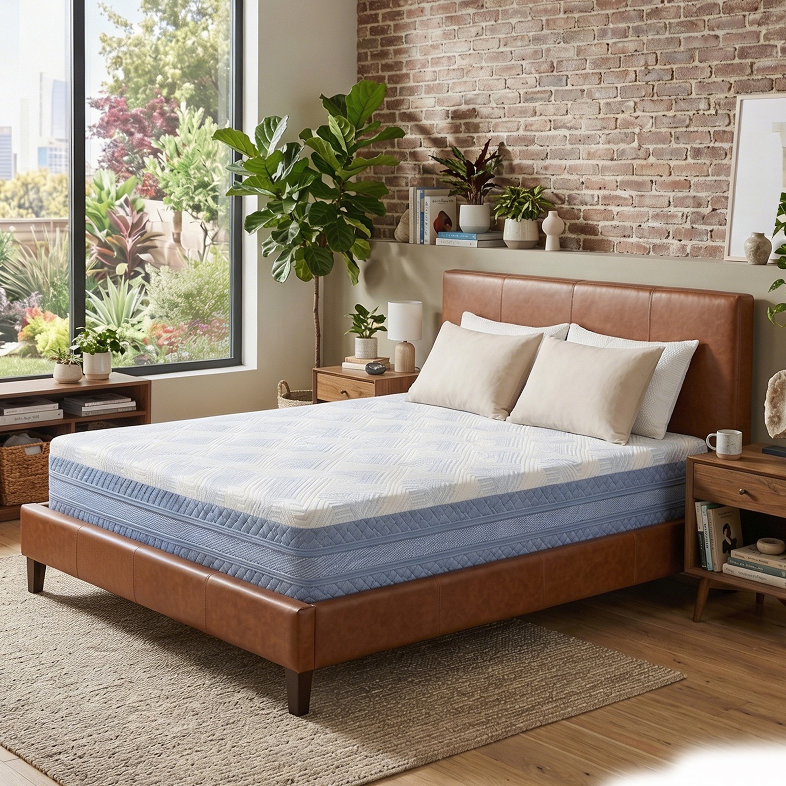 Queen Size Memory Foam Mattress 4-Layer with Certifications