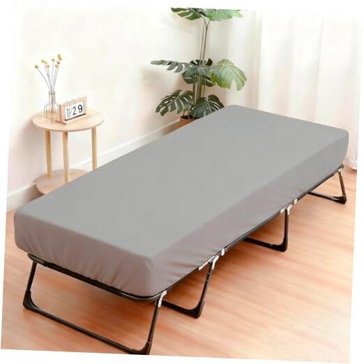 Fitted Sheets Only 31×75 Inches, 2 Pack Super Soft 31″ x 75″ Light Grey 2 Pack