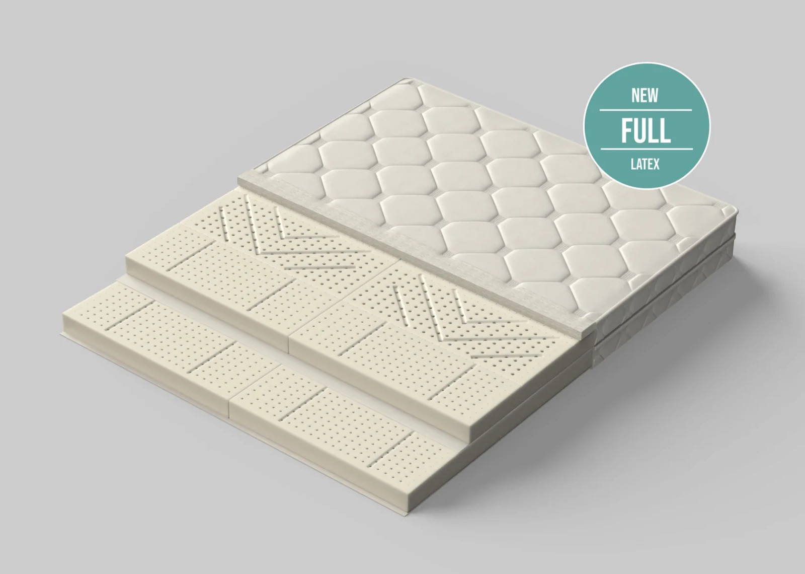Naturalist Full Latex Mattress 160×200 Soft Organic Cotton