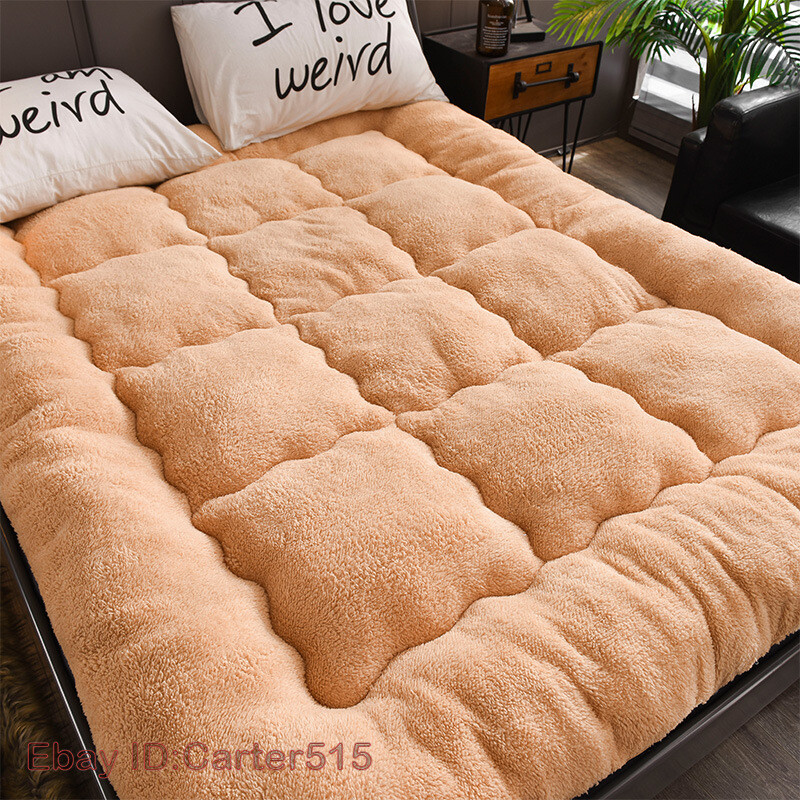 Flannel Mattress Warm Pad Foldable Tatami Pad King Queen Size Bed Mattress