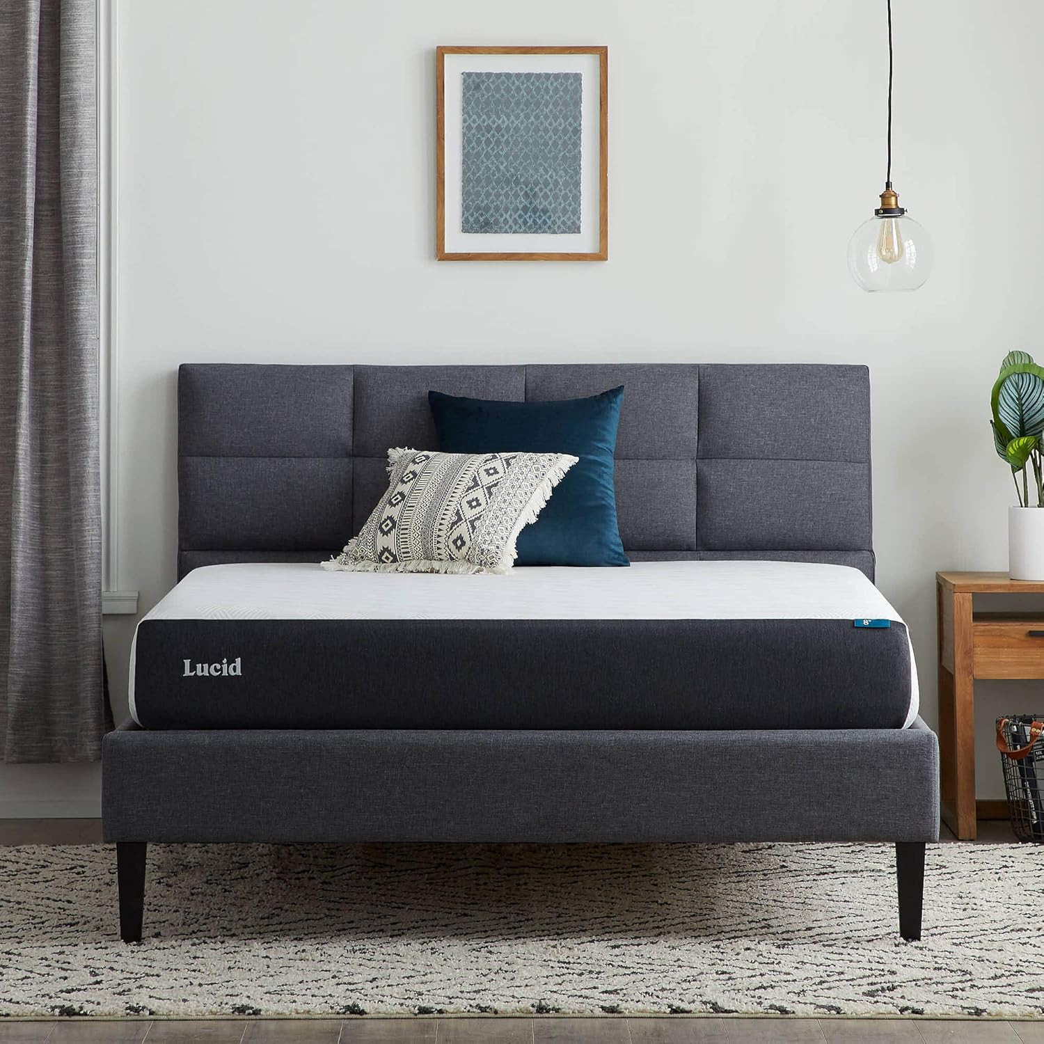 8″ Twin Memory Foam Mattress – Medium Firm, Cooling Gel & Bamboo Charcoal