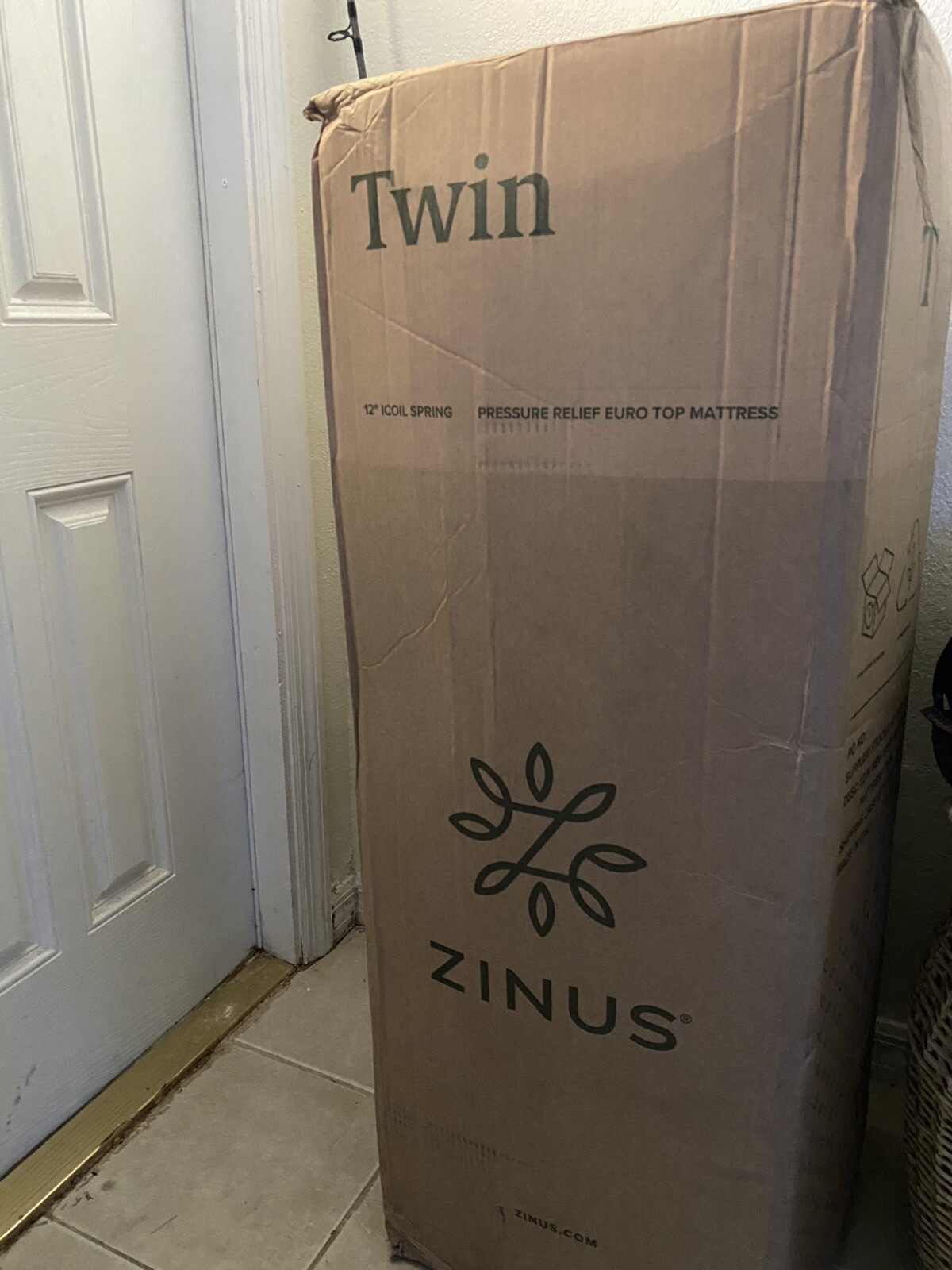 Zinus Night Therapy iCoil 12″ Euro box Top Spring Twin Mattress