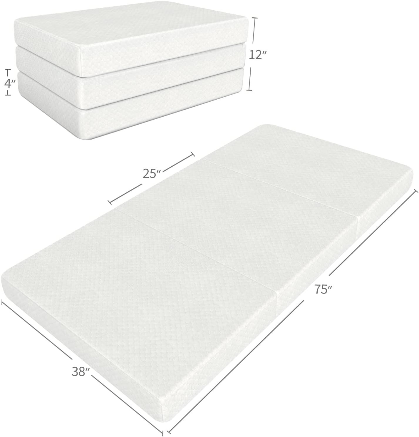 Colchon Individual Twin De 4 Pulgadas Para Adultos Niños Cama Calidad En Oferta