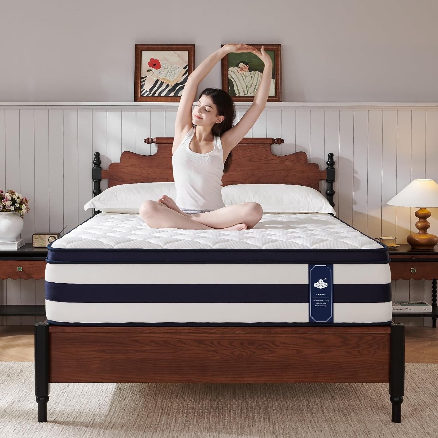 12″ Gel Memory Foam Hybrid Queen Mattress – Cooling & Pressure Relief