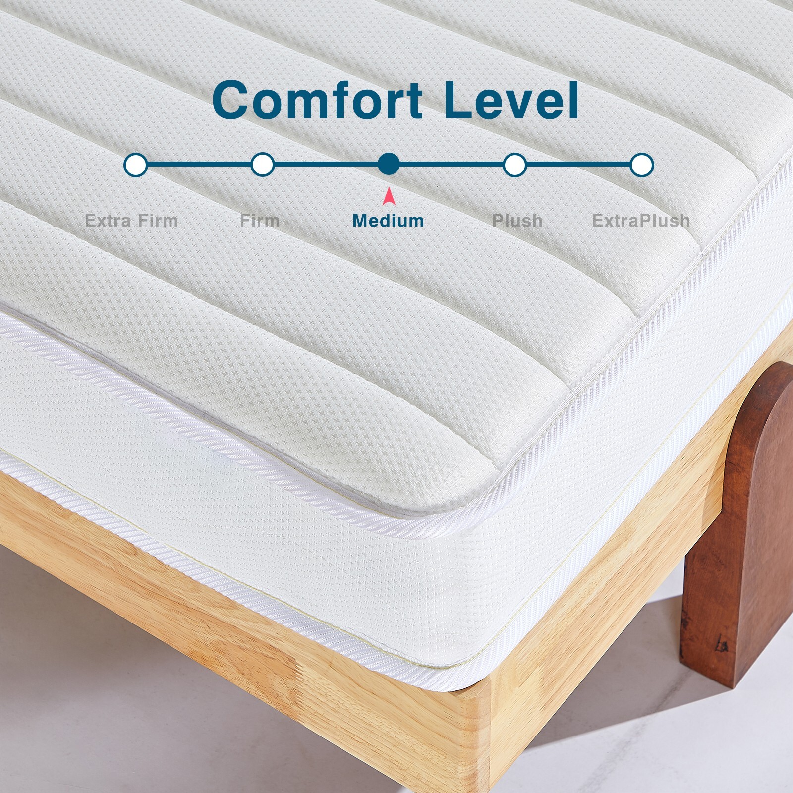 OUUI 6 inch Memory Foam Hybrid Mattress, Fiberglass Free, Twin Twin XL Size