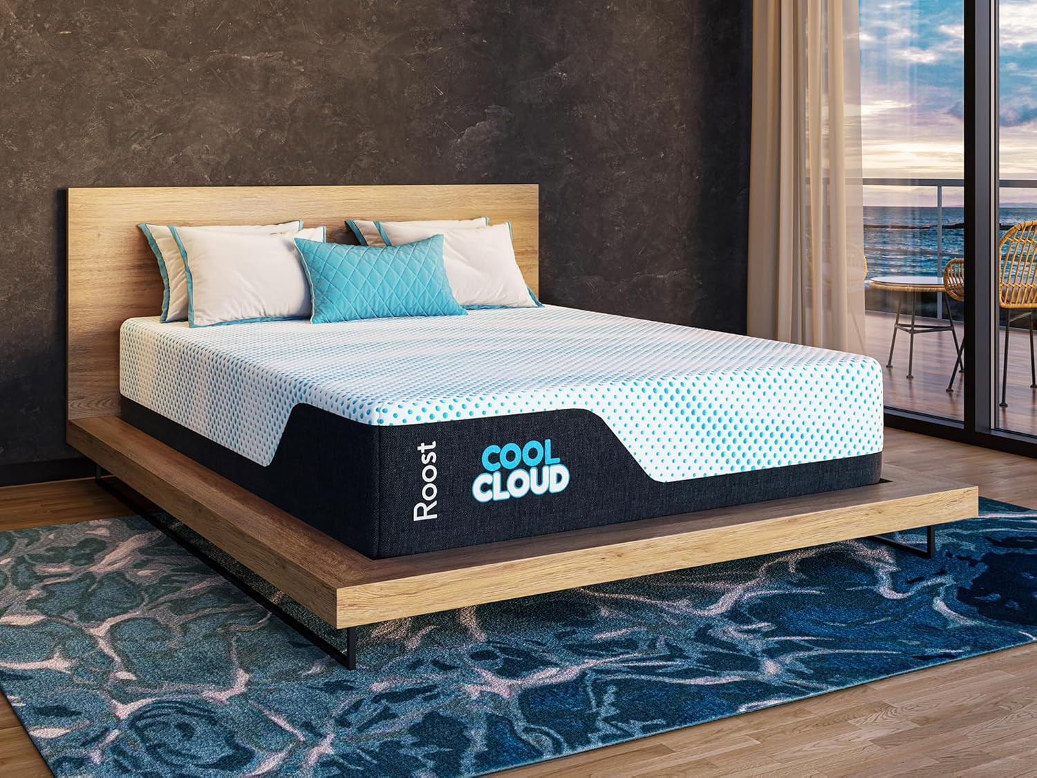 Cool Cloud 14″ Queen Gel Memory Foam Mattress for Back Pain Relief & Comfort