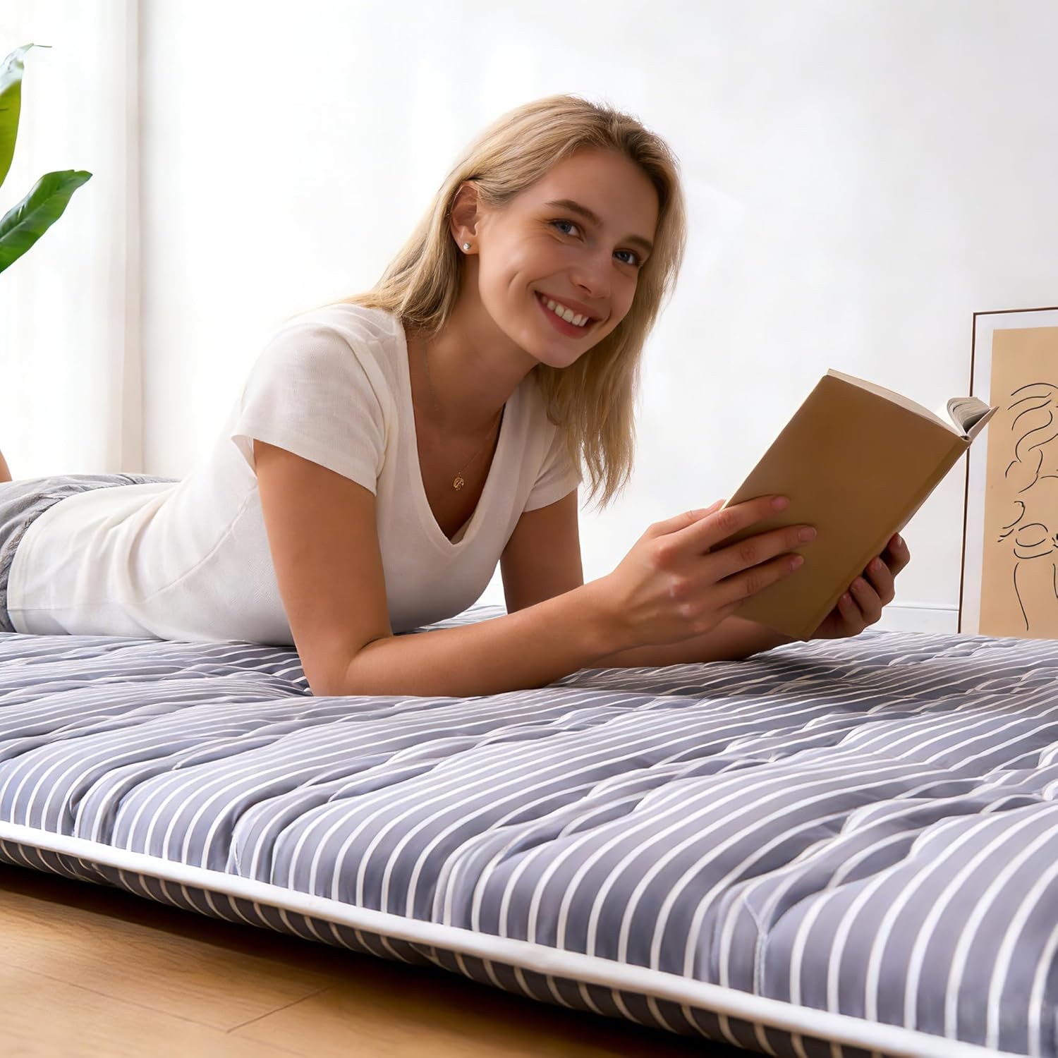 Premium Foam Japanese Floor Mattress Futon Mattress,100% High Density