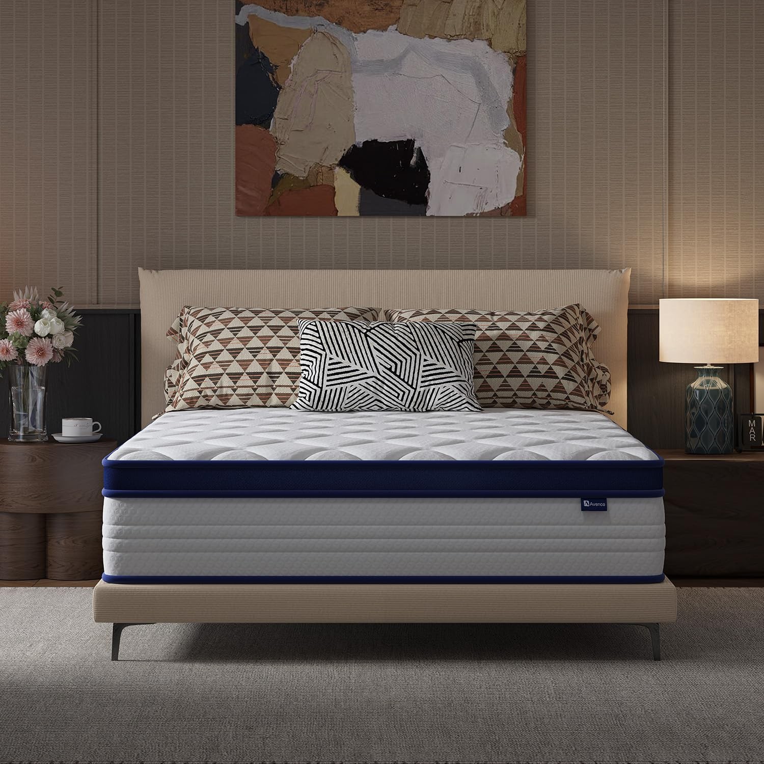 10 Inch Twin Mattress for Deep Sleep, Twin Size Mattresses with Smart Coil Sp…