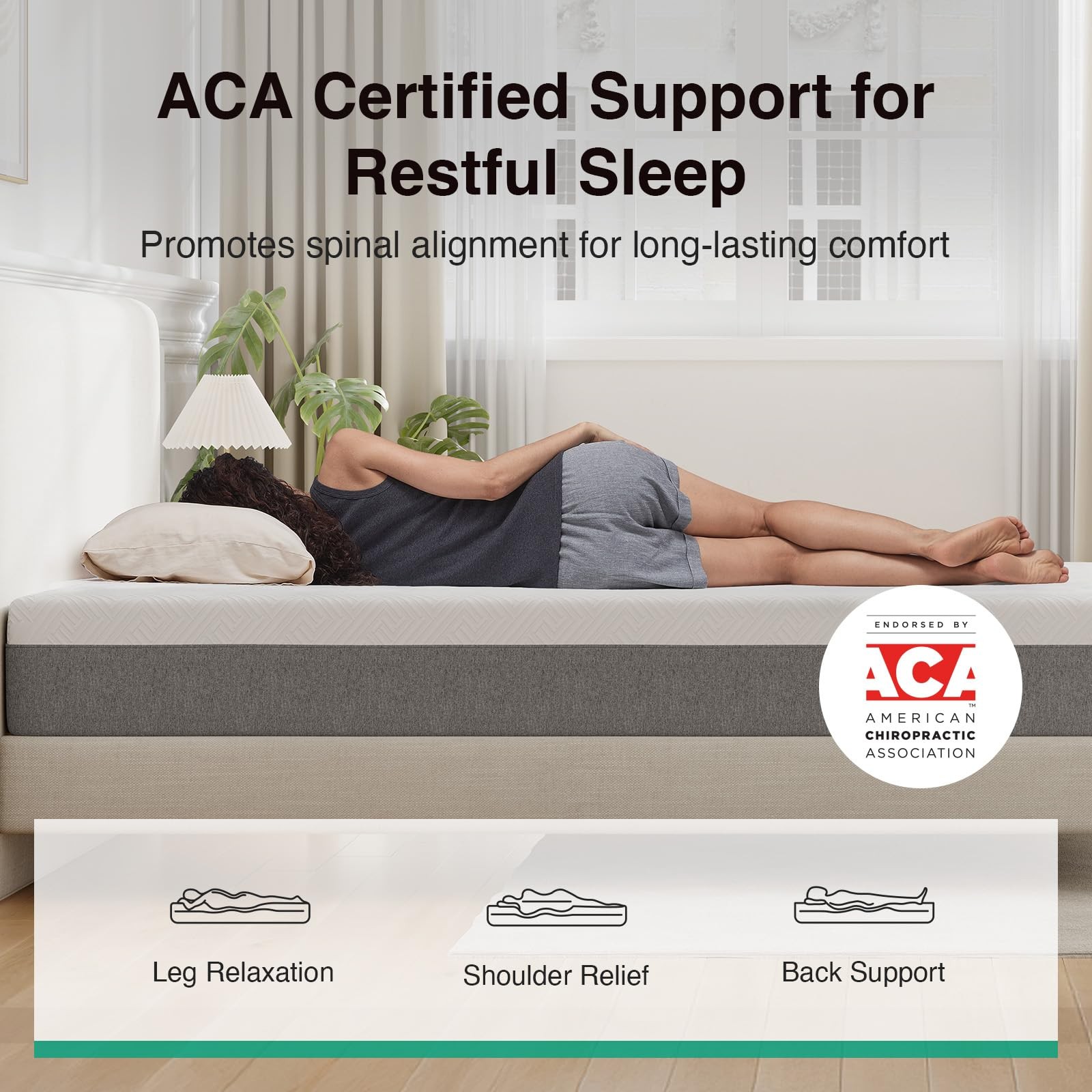 10 Inch Twin Size Memory Foam Mattress in a , Back Pain & Body , Grey, CertiP…