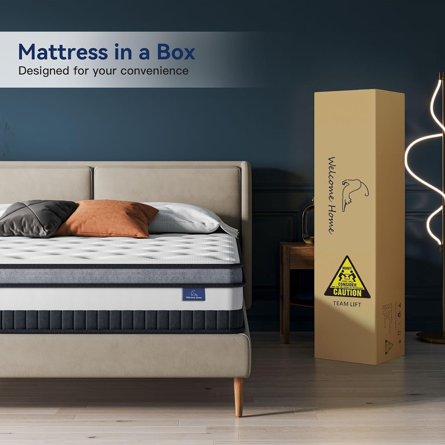 Vesgantti Queen Mattress 12 Inch Innerspring Multilayer Hybrid Queen Mattress –