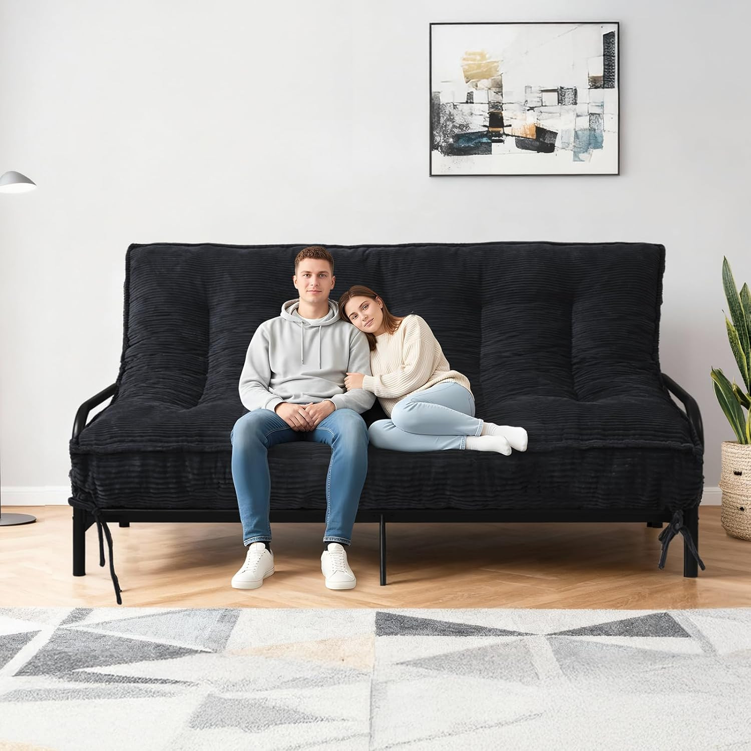 8″ Futon Mattress Full Size Futons Sofa Bed Sleeper Couch Bed Roll Up Mattress w