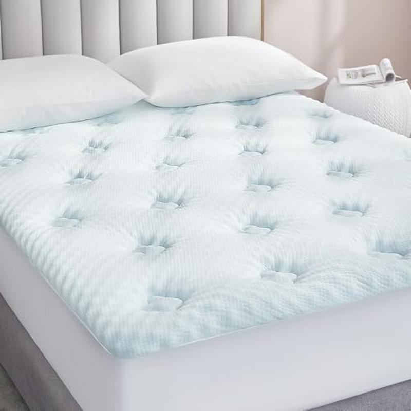 Memory Foam Mattress Topper Cooling Breathable Deep Pocket King Size Topper New