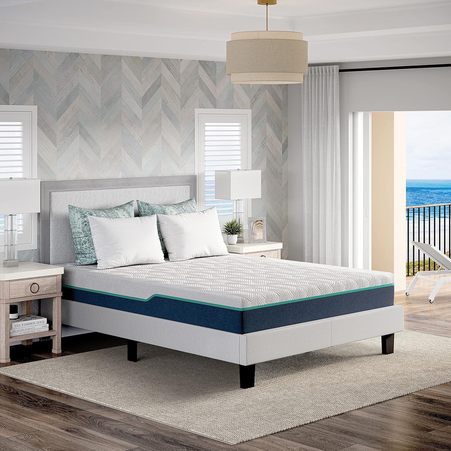 Queen 10″ Medium-Plush Gel Memory Foam Mattress with Cooling & Pressure Relief