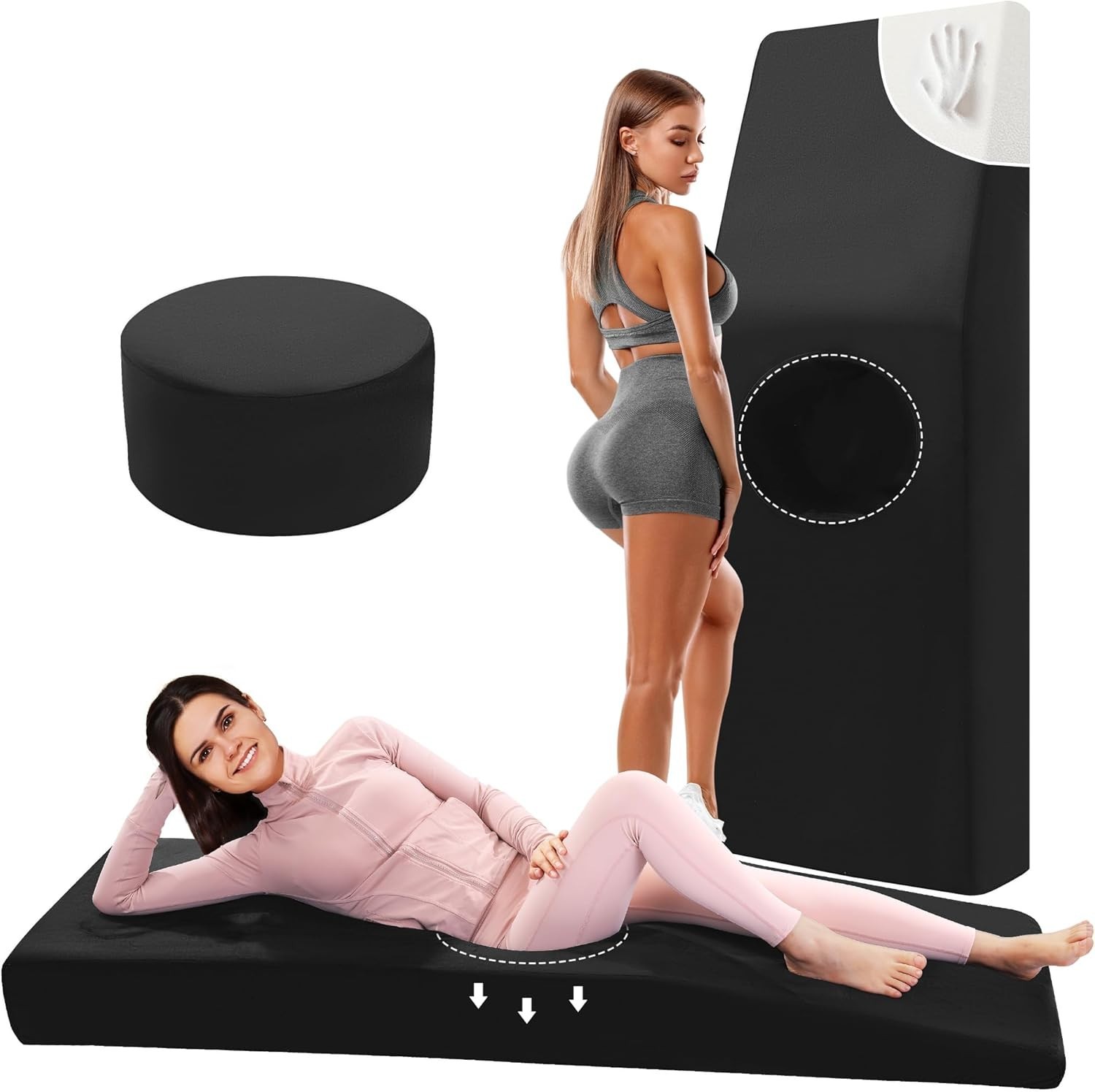 BBL Recovery Mattress with Hole – High Density Foam Pillow for Post-Surgery Comf