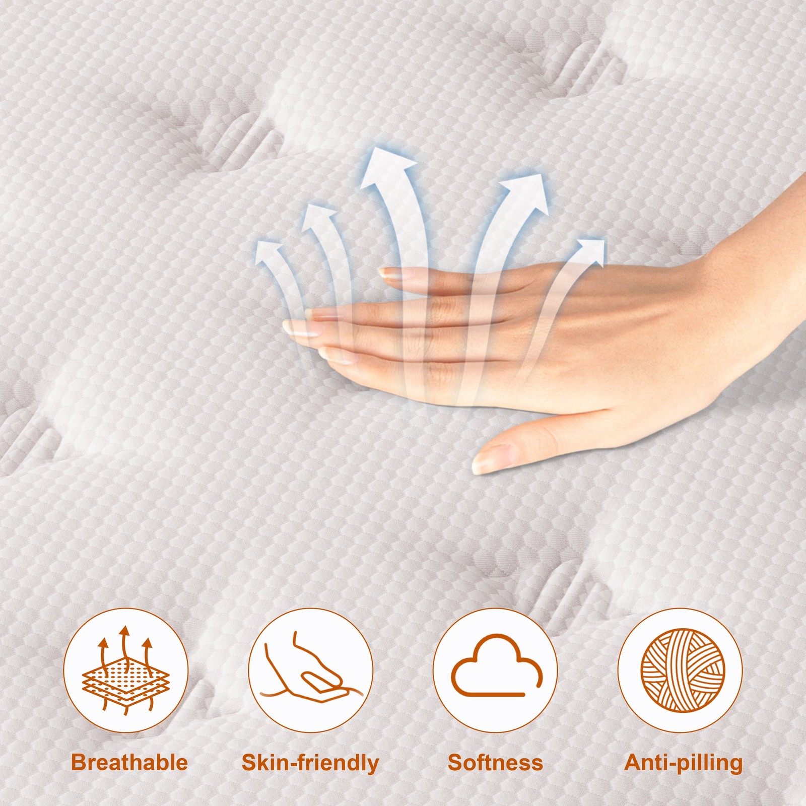 12 Inch Queen Mattress, Memory Foam & Spring Hybrid Medium Comfort