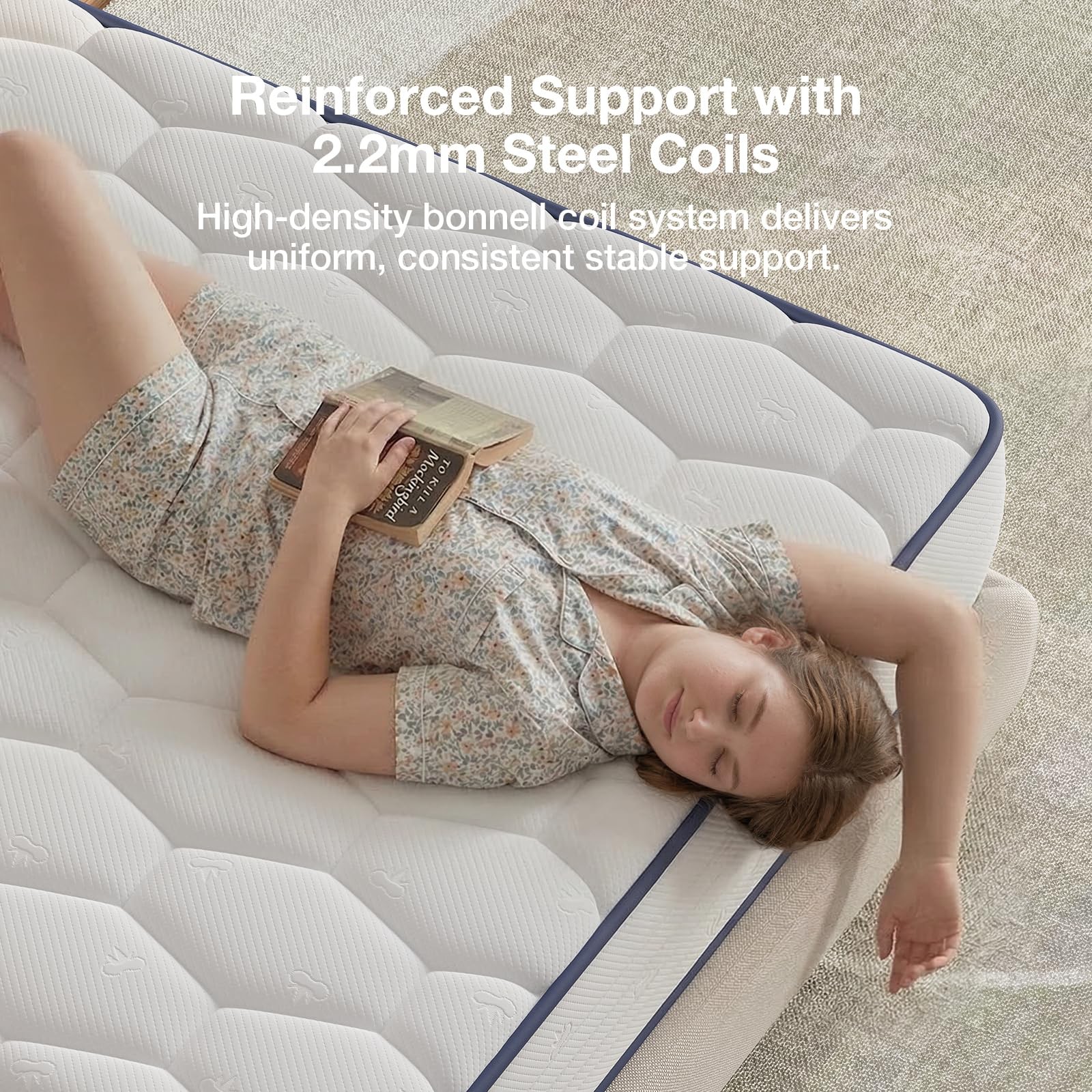Novilla 8 inch Twin Mattress for Kids,Foam and Spring Hybrid Mattresses Twins…