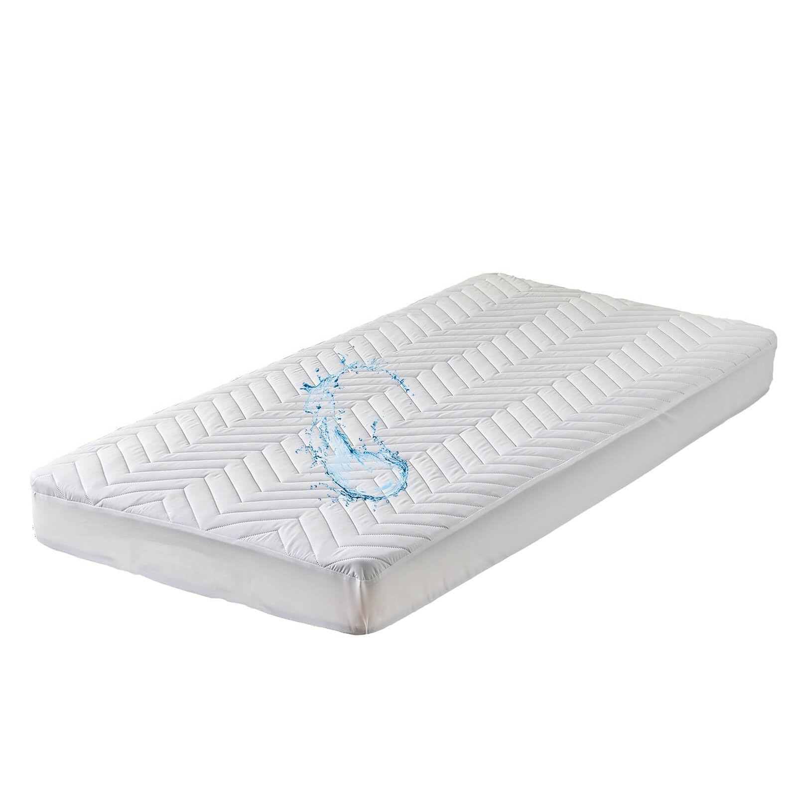 Kingnex Quilted Waterproof RV Bunk – Narrow Twin (30 x 75 inches), White