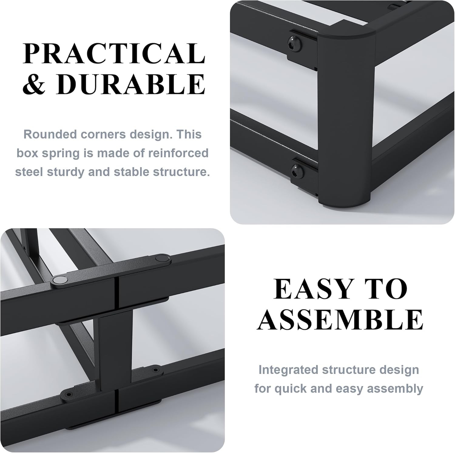 3 Inch Box Spring Full Low Profile Box Spring Full Size Metal Bed Base Heavy