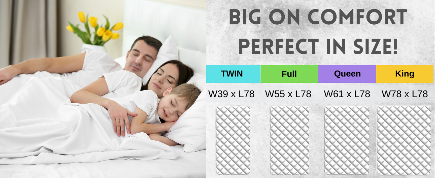Japanese Futon Mattr, Made in Japan Full (55″×78″) White,