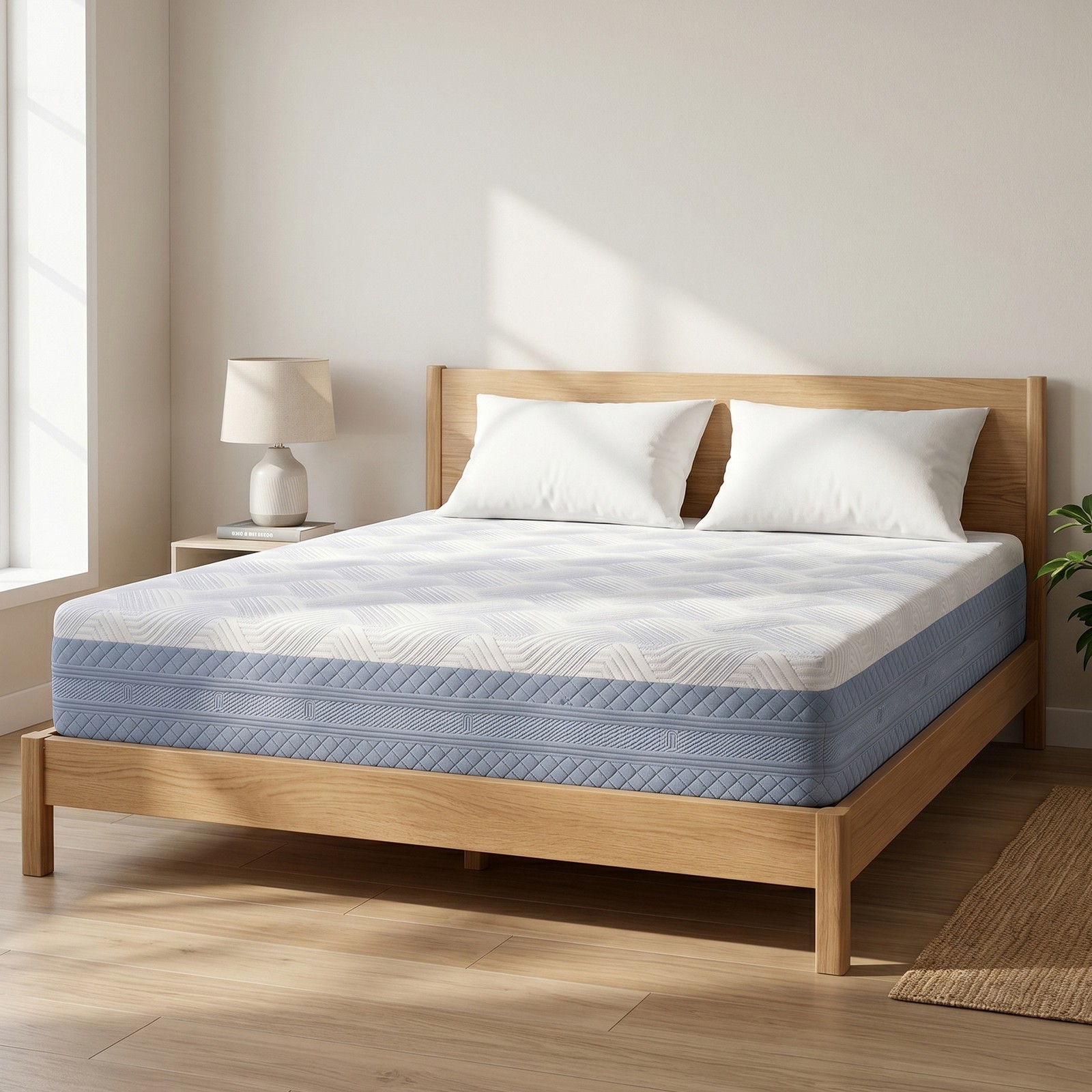 King Size Memory Foam Mattress CertiPUR-US & CFR-1633 Certified Safe Foam Bed