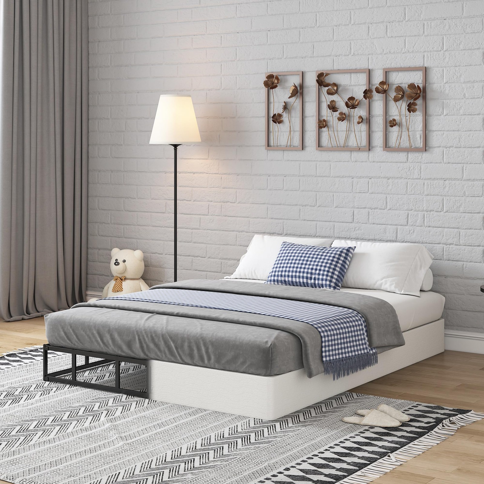 FMDMR Full Size Box Spring with Fabric Cover Set,7 Inch High Full, 7